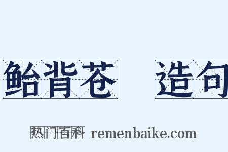 鲐背苍耈造句是什么意思的图片